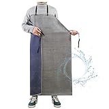 Resistencia química: El delantal de caucho para lavavajillas es resistente al agua, al aceite, a la gasolina, a los tintes de color, al ácido y al álcali, duradero y fácil de limpiar.