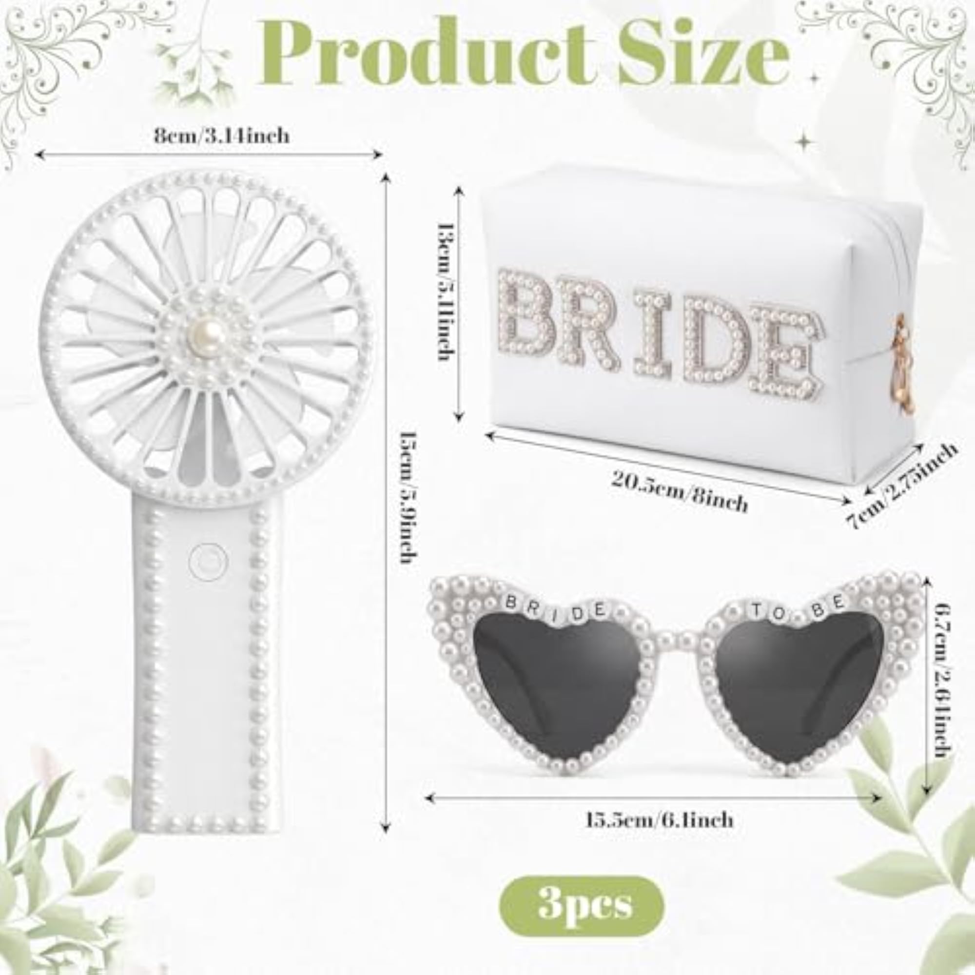 3 Pcs Bride to Be Gift Set for Bachelorette Party
