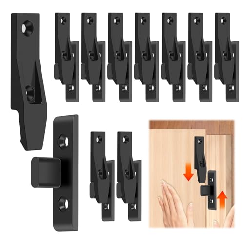 Taoduod 10 x Escuadras para Estanterias Herraje para Montaje Suspendido de Enganche Soporte de Esquina para Mueble 20kg Herraje Unión Embutir Bisagra Puerta Conector para fijación de muebles de madera