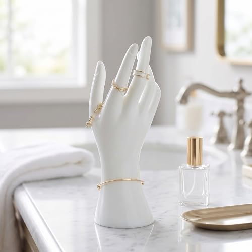 Main de mannequin pour bijoux pour vitrines de boutique et coiffeuse