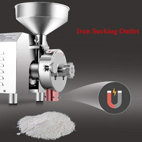 Elektryczny młynek do ziarna - High Speed Grinding for Spices, Coffee, Herbs and More - 1500r / min, 30-70kg / h Pojemność, 20-200 Mesh Fine Grinding