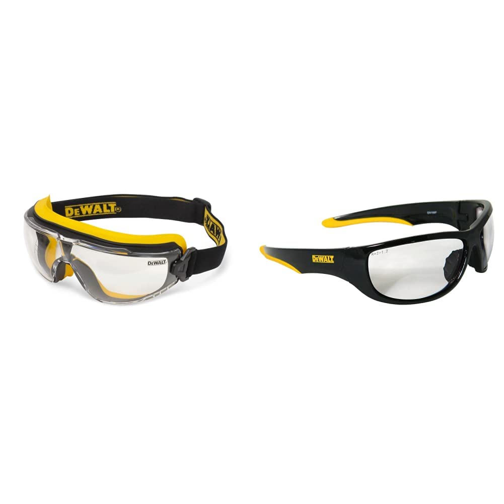 DEWALT Safety Goggles, Clear, AntiFog, DPG84 Insulator & DPG941D
