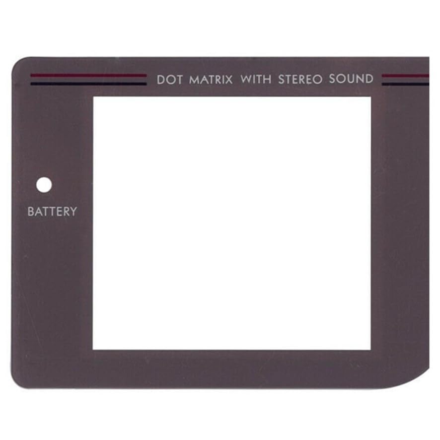 PANTALLA DE REPUESTO PARA NINTENDO GAME BOY CLASICA GRIS PLASTICO FRONTAL FAT
