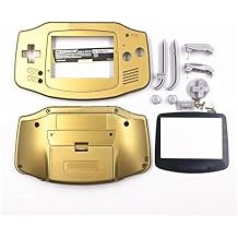 TOMIEYT02 Gameboy Advance GBA Console Color Replacement Enclosure Case Cover Coating for Gold Plastic