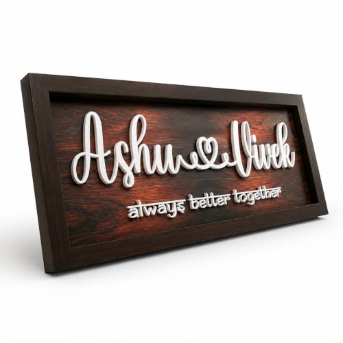 Image of Customised Name Plate for Home Entrance | Wooden Door Name Plate with Brass color Bell & Matte Finish for Home Decor | Personalized with Name & Apartment Number | 10x14 inch | Housewarming Gift (BROWN 2)