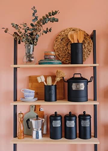 The Mia Çay Şeker Kahve Kavanozu 1,60 Lt Siyah - Görsel 4