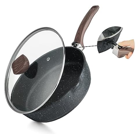 Kordisen Nonstick Deep Frying Pan with Lid Cover