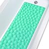Non-Slip Bathtub Mat OTHWAY Soft Rubber Bathroom Bathmat with Strong Suction Cups Fruit Green, 16x40 inch