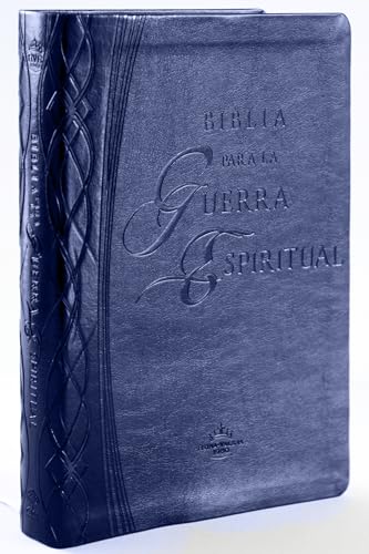 RVR 1960 Biblia para la guerra espiritual (Imitación piel , Azul) (Spanish Edition)