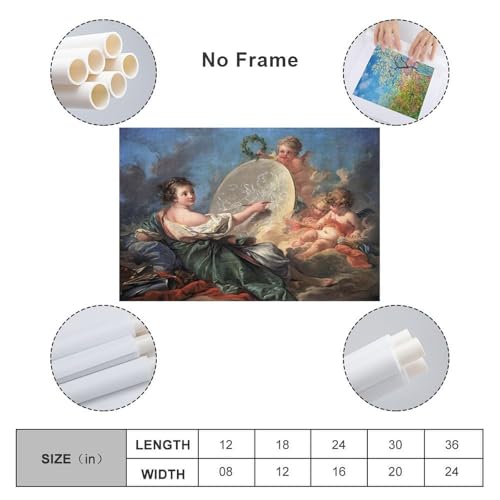 Poster de Francois Boucher 2 impressions d'art haut de gamme de 60 x 90 cm pour mur