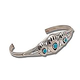 Breite der mittleren Bärentatze 1,0 cm Türkis 0,4 cm