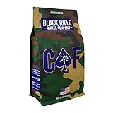 Black Rifle Coffee Company CAF, 12oz Bag, Ground Coffee Medium Roast - Roasted Blend Made from Arabica Beans - Colombian & Brazilian Beans - Veteran Founded & American Made