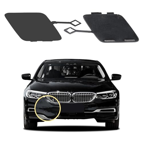 Car Front Bumper Tow Hook Cover Compatible with Luxury Edition BMW 5 2017 2018 2019 2020 G30 G31 518 520 525 530 535 540 Trailer Cover Cap 51117427448 Small Lid Towing Eye Cap