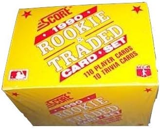 Amazon Com 1990 Score Rookie Traded Baseball Card Set Sports Related Trading Cards Sports Outdoors