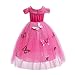 Dressy Daisy Toddler Girls' Princess Fancy Dress Up Costume Christmas Halloween Outfit Butterfly Size 4-5 Hot Pink