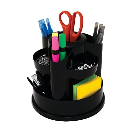 Innovative Storage Designs Desktop Organizer, 10 Compartments, Black