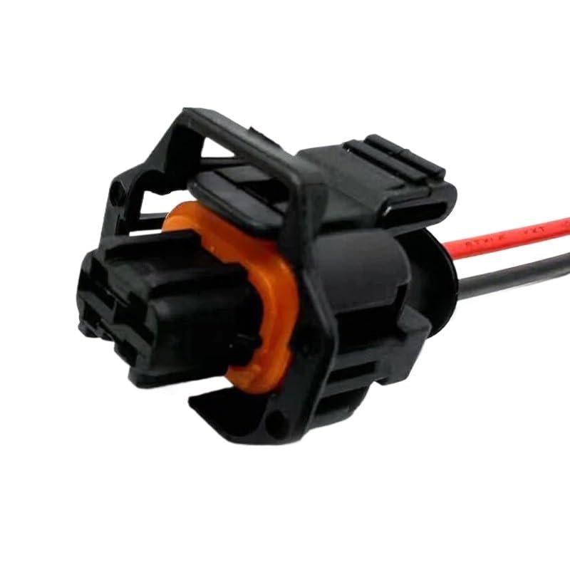 5 Sets 2 Pin Auto Fuel Common Rail Injector Connector Plug Car Crankshaft Socket 1928403698 1928404226(Ivory,10 Sets)