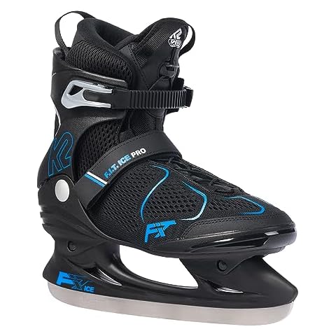 K2 Men's F.I.T. Ice PRO Skates Black-Blue Cover