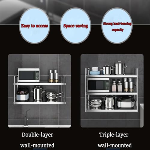 Portaspezie da parete, in acciaio inox, facile da pulire, perfetto per erbe e spezie, soluzione per gli appassionati di cucina