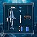 fygurso Remote Control Shark Toys High Simulation,Water Toys for Kids, High Simulation Shark for Pool & Bath, Ideal Gifts for Boys Ages 6+(Blue)
