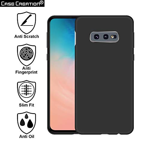 Image of Case Creation Luxurious OG Series for Samsung Galaxy S10e Case Cover,Anti-Dirty Slim Case Frosted Matte Cute Candy TPU Raised Bezel (Splash of Color) Back Cover for Samsung S10e -Black