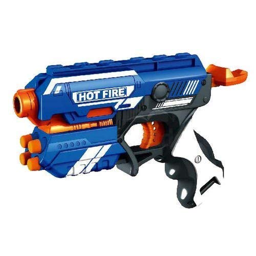 Image of ToysBuddy Toys Blaze Blaster Storm Hot Fire Shooting Toy Gun with 10 Soft Foam Bullets Perfect Guns for Boys Kids,Multicolor