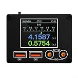 Amperímetro ATV1 para reparación móvil 0 36V 0 8A con pantalla IPS de 2 pulgadas y sistema único de indicación de voz para identificación de corriente de arranque