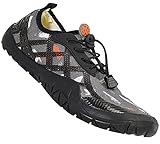  Gaatpot Escarpines de Surf para Mujer Hombre Zapatos de Playa Zapatos de Agua Barefoot Deporte Secado Rápido Yoga Aptitud Aire Libre Gris 43EU