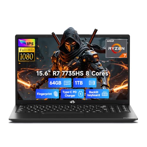 Image of NIMO 15.6 inch AI-Light-Gaming-Laptop AMD Ryzen 7 7735HS 64GB DDR5 1TB SSD
