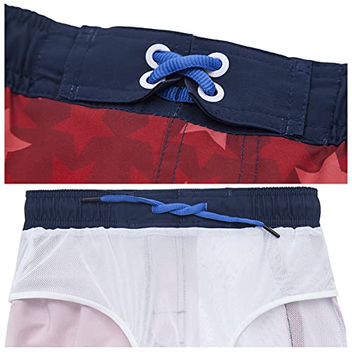 Rokka&Rolla Boys' 4-Way Stretch Swim Trunks Board Shorts Bathing Suit Swimwear With Mesh Lining, Upf 50+ #TOP4