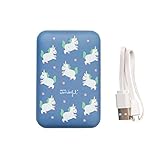 bateria unicornio instrucciones Diseño original y divertido Mr Wonderful Wondee Powerbank de 10.000 mAh de color Azul con diseño de Unicornios con Bolsa Protectora de Regalo. Capacidad de 3 a 5 Cargas y 2 puertos USB