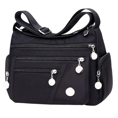Sac bandoulière nylon étanche Abaodam à compartiments multiples