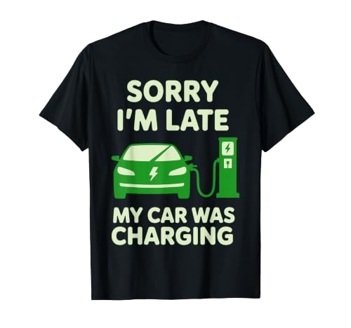 Funny Electric Vehicle Art for Men Women Kids EV Car Owners T-Shirt