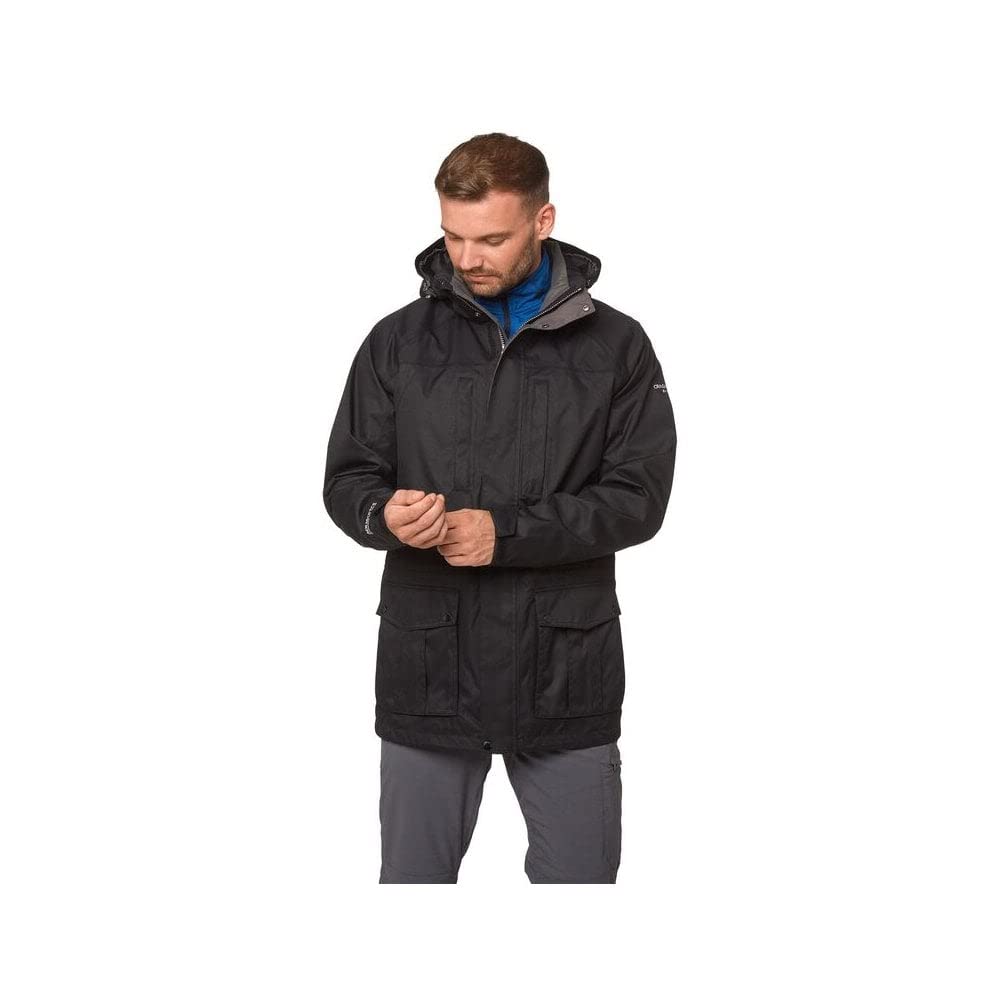 Craghoppers Men's Black Expert Kiwi Long Jacket: : Xxl
