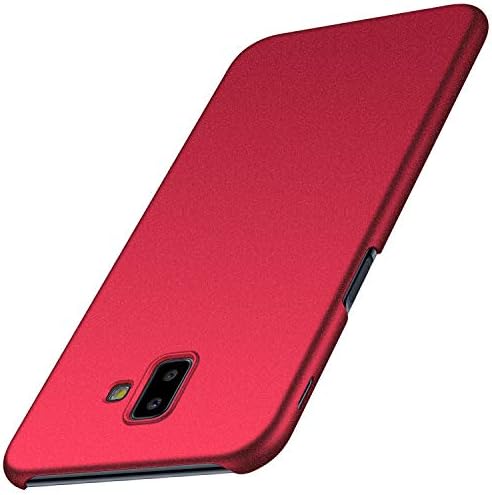 Kqimi case for Samsung Galaxy J6 Plus [Ultra-Thin] Premium Material Slim Full Protection Cover for Samsung Galaxy J6 Plus/J6+ (6.0 inch) 2018 (Red)