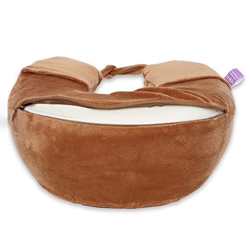 Image of Viaggi U Shape Super Soft Memory Foam Travel Neck Pillow for Neck Pain Relief Cervical Orthopedic Use Comfortable Neck Rest Pillow - Brown