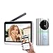 Produktbild SIMBAILAI 7 Zoll WLAN Kabellose Video Türsprechanlage mit Kamera,Vollständiger Touchscreen,1080p HD,PIR,160° Weitwinkel-Kamera,Snapshot,Nachtsicht,Drahtlose Türklingel,Einfache Installation,Tuya APP