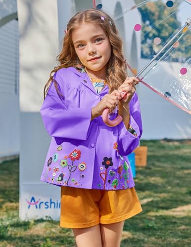 Image of Arshiner Girl Baby Kid Waterproof Hooded Coat Jacket Outwear Raincoat Hoodies