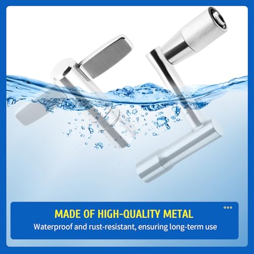Drum Key Drill Bit Set of 4, 3 Standard Square Lug Drum Key and 1 Fast Rotary Drum Keys for Tuning Drums, Stainless Steels Drum Tuning Key - Thumbnail 5