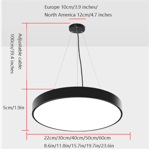 Lámpara colgante LED de 47 pulgadas ajustable para techos de dormitorio 5