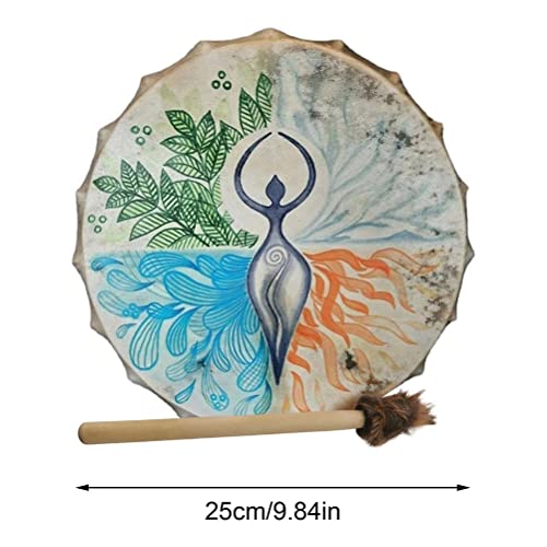 Shaman Drum Tree of Life Siberian Drum Spirit Music Handmade Shamanic Drum with Drumstick For Meditation