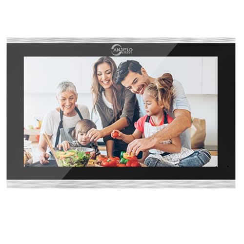 Monitor de pantalla táctil de 7/10 pulgadas para sistema de intercomunicación de vídeo inalámbrico Aaprtment (10 pulgadas(Plateado))