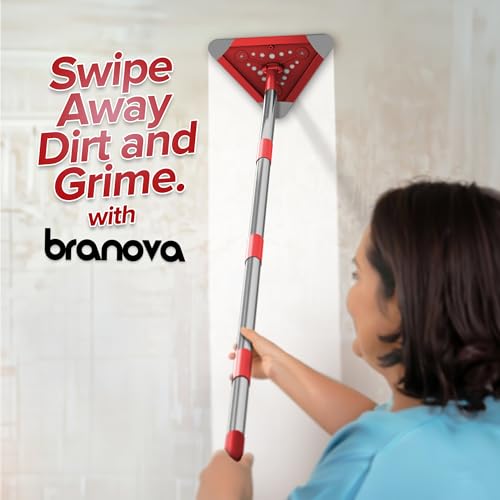 85 Extendable 360° Rotatable Wall and Ceiling Mop with Handle and Mop Pads