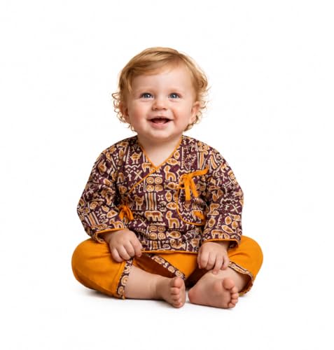 Ensemble dhoti kurta pour bébé parfait lors d'un mariage ou d'une cérémonie de famille