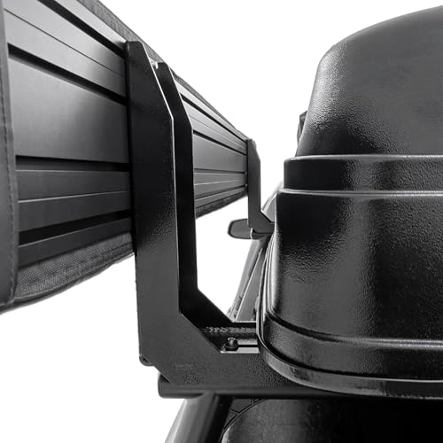 Rough Country High Mount Brackets for 270° Awning - Elevated Steel Awning Mounts for RC Bed Racks, Bolt-On Design