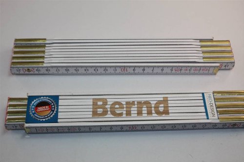 Preisvergleich Produktbild Zollstock mit Namen BERND Lasergravur