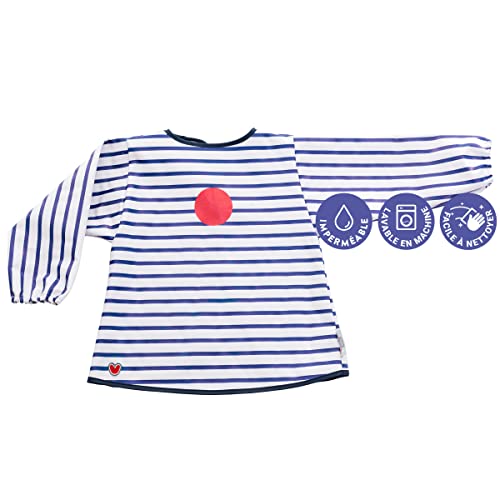 Blouse imperméable et tablier bavoir bébé pour des vêtements propres