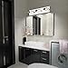 SOLFART Bathroom Light Mirror Bath Vanity Lighting Fixtures 3 Lights LED Dimmable (White Light-4500K) Vanity Lights