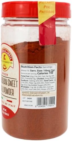 Calabrian "SWEET/MILD" Chili Powder 350 g (12.3 oz) Medium Pack Size