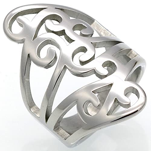 Jude Jewelers Stainless Steel Braided Knot Waved Chunky Style Wedding Engagement Promise Cocktail Party Ring3